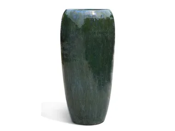 LODZ GREEN - Handmade terracotta garden vase by PAOLELLI GARDEN - view 2